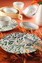 Hermia Juego de Desayuno de Porcelana Multicolor de 8 Piezas